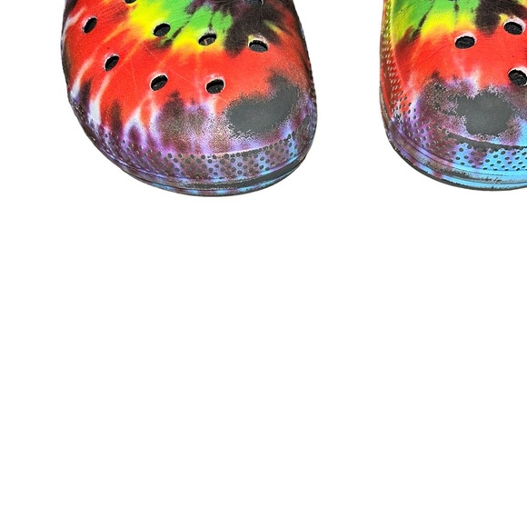 Crocs Dual Comfort Fleece Lined Tye Tie Dye Clogs Men's 11 - Picture 3 of 8